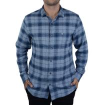 Camisa Masculina Highstil ML Plus Classic Sport Azul - 0125 Camisa Masculina Highstil ML Plus Classic Sport Azul - 0125