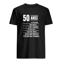 Camisa Masculina Homem 50 anos a Melhor VENHAM CONFERIR