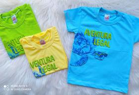 Camisa Masculina Infantil Isensee Colorida Estampa Verão