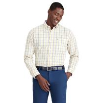 Camisa masculina IZOD Advantage Performance Plaid Golden Cream Camisa masculina IZOD Advantage Performance Plaid Golden Cream