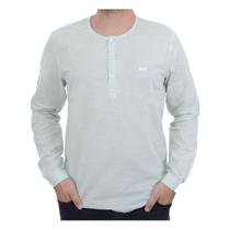 Camisa Masculina King & Joe Bata ML Verde Claro - BT2130