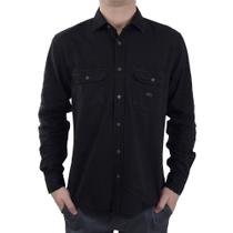 Camisa Masculina King&Joe ML Slim Preta - CS221