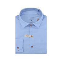 Camisa Masculina Lado Avesso ML Regular Fit Azul - LH13