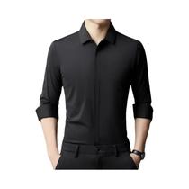 Camisa Masculina Leve de Luxo - Sem Passar, Anti-rugas e Alta Elasticidade