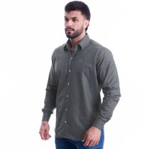 Camisa Masculina Lisa Manga Longa Texas Farm Original