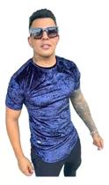 Camisa Masculina Long Line Veludo importado