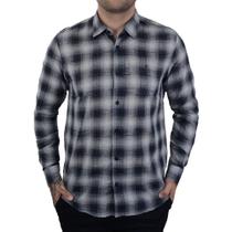 Camisa Masculina Luiz Eugenio ML Plus Xadrez Cinza - G473 Camisa Masculina Luiz Eugenio ML Plus Xadrez Cinza - G473