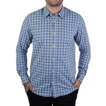 Camisa Masculina Luiz Eugenio ML Xadrez Confort Azul - G4740 Camisa Masculina Luiz Eugenio ML Xadrez Confort Azul - G4740