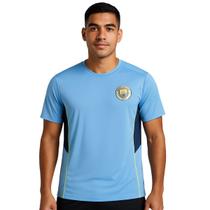 Camisa Masculina Manchester City Premier Balboa Azul Claro - Camisa Masculina Manchester City Premier Balboa Azul Claro -