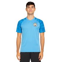 Camisa Masculina Manchester City Print Azul Claro SPR Camisa Masculina Manchester City Print Azul Claro SPR
