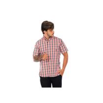 Camisa Masculina Manga Curta Algodão Xadrez Medson Camisa Masculina Manga Curta Algodão Xadrez Medson