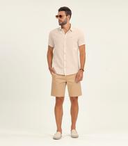 Camisa Masculina Manga Curta Diametro Bege Camisa Masculina Manga Curta Diametro Bege