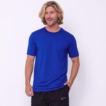 Camisa Masculina Manga Curta Gola Careca Uniforme Azul Royal