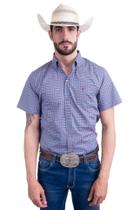 Camisa Masculina Manga Curta Texas Farm - Cac668 - Do Pp Ao Gg - Xadrez