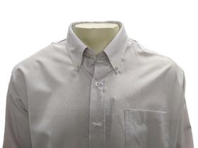 Camisa Masculina, Manga Longa, 1506 com bolso e botão na gola, Plus Size Camisa Masculina, Manga Longa, 1506 com bolso e botão na gola, Plus Size