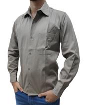 Camisa masculina manga longa brim para trabalho sku: cml10