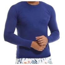 Camisa masculina manga longa esporte proteção solar Uv+50 clássico