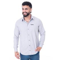 Camisa Masculina Manga Longa Texas Farm - Cal437 - Cinza