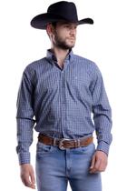 Camisa Masculina Manga Longa Texas Farm - Cal498 - Do P Ao Gg - Xadrez