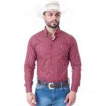 Camisa Masculina Manga Longa Xadrez Texas Farm