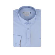 Camisa Masculina Milani ML Comfort Lisa Azul - 85022