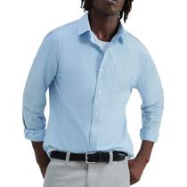 Camisa Masculina ML Hering Azul Claro - K4AN1AS