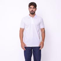 Camisa Masculina Modelo Gola Polo Tecido de Piquet Branca Camisa Masculina Modelo Gola Polo Tecido de Piquet Branca