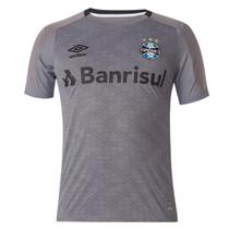 Camisa Masculina Oficial Grêmio Goleiro 2022 Cinza