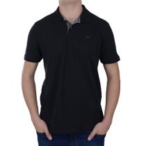 Camisa Masculina Ogochi Gola Polo Slim Essencial Preta 0075 Camisa Masculina Ogochi Gola Polo Slim Essencial Preta 0075