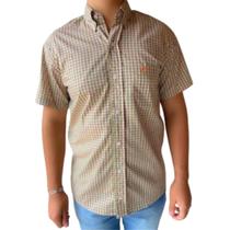 Camisa Masculina Ox Horns Xadrez Manga Curta 65123756