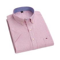 Camisa Masculina Oxford de Algodão - Manga Curta, Listrada e Xadrez - Casual e Formal