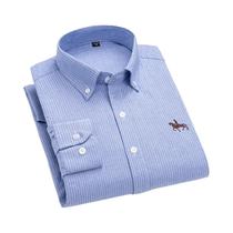 Camisa Masculina Oxford Manga Comprida - Algodão 100% - Casual, Xadrez e Listrado