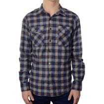 Camisa Masculina Oyhan Flanelada Xadrez Azul - T16018 Camisa Masculina Oyhan Flanelada Xadrez Azul - T16018