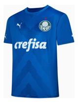 Camisa Masculina Palmeiras Torcedor Goleiro Azul 2023 Camisa Masculina Palmeiras Torcedor Goleiro Azul 2023