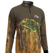 Camisa Masculina Pesca Combat Pirarara Manga Longa UV Faca na Rede