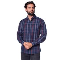 Camisa Masculina Pitt Slim Xadrez Marinho Camisa Masculina Pitt Slim Xadrez Marinho