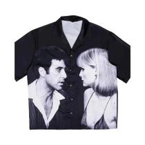 Camisa Masculina plus Size Com Botões, Corte Solto, Estampada, Verão, Camisa Quente Para Homens