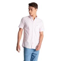 Camisa Masculina Polo AB Flex Stripe Oxf Shirt RF - MW0MW28491 Camisa Masculina Polo AB Flex Stripe Oxf Shirt RF - MW0MW28491
