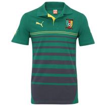 Camisa Masculina Polo Camarões Verde Copa 2014