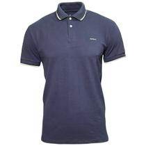 Camisa Masculina Polo Colcci Com Bordado e Listras Camisa Masculina Polo Colcci Com Bordado e Listras