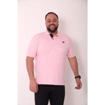 Camisa masculina polo piquet plus size com bordado robles G1/G2/G3 polo clásica