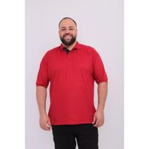 Camisa masculina polo piquet plus size com bordado robles G4/G5 polo clásica