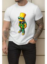 Camisa Masculina Premium Estampada Bart Simpson Algodão