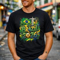 Camisa Masculina Preta Brasil Bandeira Cristo Futebol Estampa Impacto Estilo Urbano Casual Cultura Exclusivo Moderno Top Qualidade Luxo Reforçado Camisa Masculina Preta Brasil Bandeira Cristo Futebol Estampa Impacto Estilo Urbano Casual Cultura Exclusivo Moderno Top Qualidade Luxo Reforçado