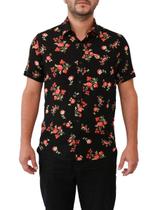 camisas estampadas floridas masculinas