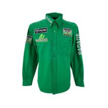 Camisa Masculina Radade Bordada BRDE Rodeo Verde
