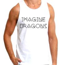 Camisa Masculina Regata Imagine Dragons Banda De Rock - SEMPRENALUTA