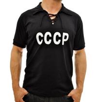 Camisa Masculina Retrô CCCP Yashin Preta