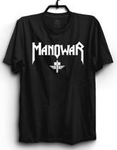 Camisa Masculina Rock Manowar Banda Rock Camiseta 100% Algodão