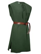 Camisa masculina Runcati Pirate Tunic sem mangas com cadarço Camisa masculina Runcati Pirate Tunic sem mangas com cadarço